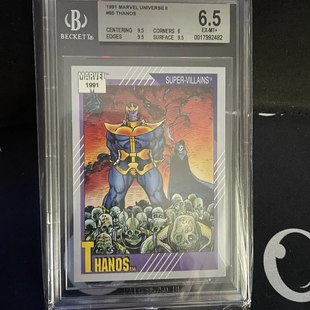 1991 Marvel Comics Impel Trading Card #85 Thanos Ultra Rare BGS Graded GEM